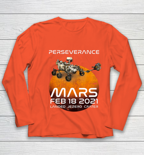Perseverance Mars Rover Landing 2021 Nasa Mission Youth Long Sleeve 3
