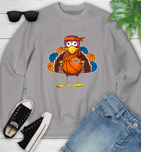 New York Knicks Turkey thanksgiving day Youth Sweatshirt 4