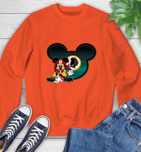 NFL Washington Redskins Mickey Mouse Disney Football T Shirt Sweatshirt 4