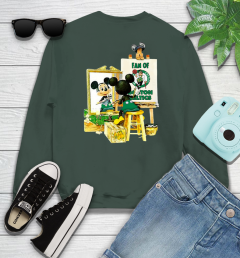 NBA Basketball Boston Celtics Mickey Drawing Shirt 36