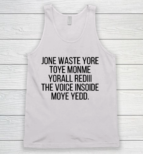 Blink 182 I Miss You Funny Jone Waste Yore Tank Top