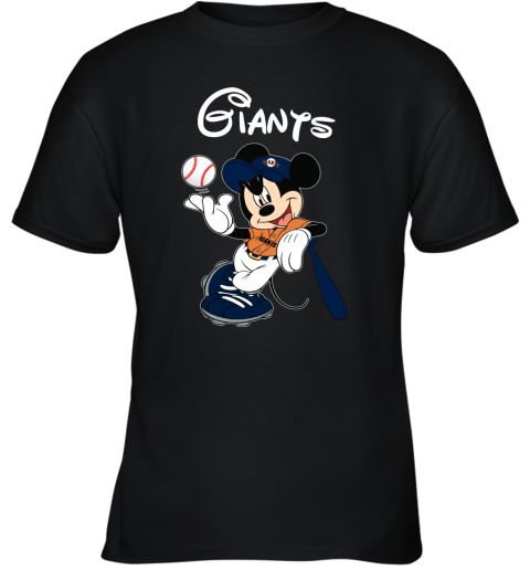 Baseball Mickey Team San Francisco Giants Youth T-Shirt