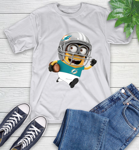 NFL Miami Dolphins Minions Disney Football Sports T-Shirt 12