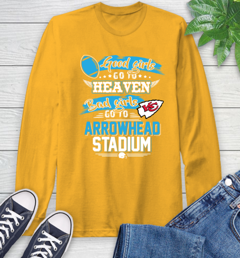 Kansas City Chiefs NFL Bad Girls Go To Arrowhead Stadium Shirt Long Sleeve T-Shirt 2