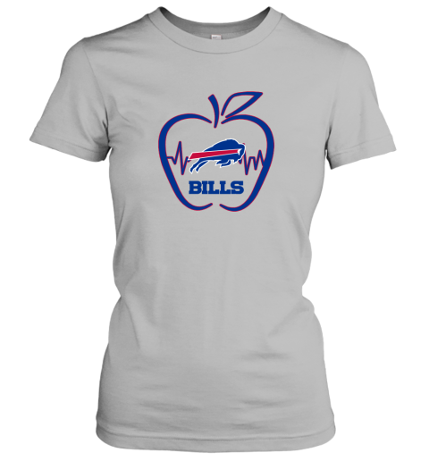 Apple Heartbeat Teacher Symbol Buffalo Bills Hoodie 