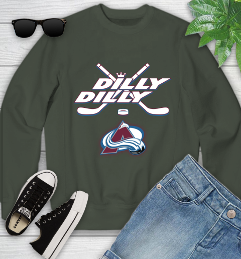 NHL Colorado Avalanche Dilly Dilly Hockey Sports Youth Sweatshirt 10