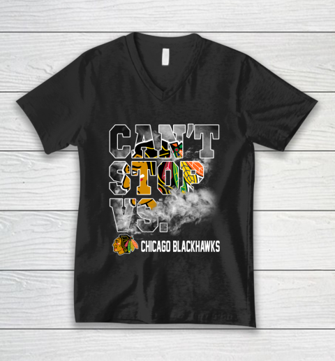 NHL Chicago Blackhawks Hockey Can't Stop Vs V-Neck T-Shirt