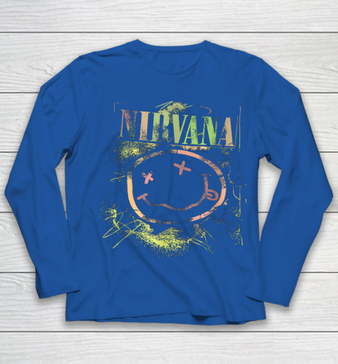 Vintage Nirvanas Smile Design Limited Youth Long Sleeve 7
