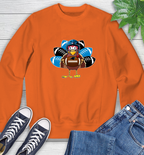 Carolina Panthers Turkey Thanksgiving Day Sweatshirt 4
