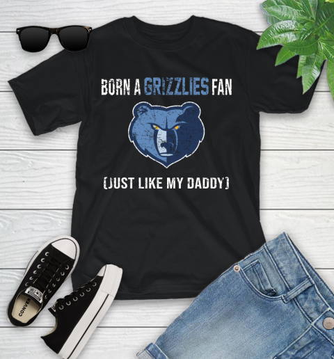 NBA Memphis Grizzlies Loyal Fan Just Like My Daddy Basketball Shirt Youth T-Shirt
