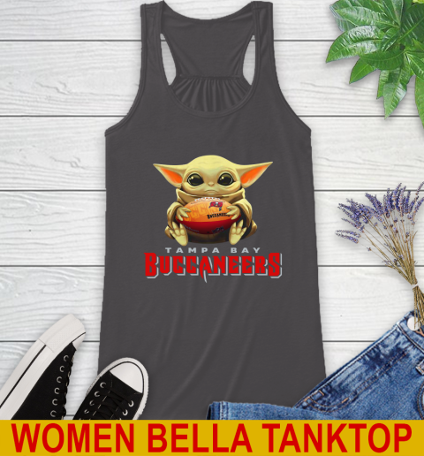 NFL Football Tampa Bay Buccaneers Baby Yoda Star Wars Shirt Racerback Tank 12