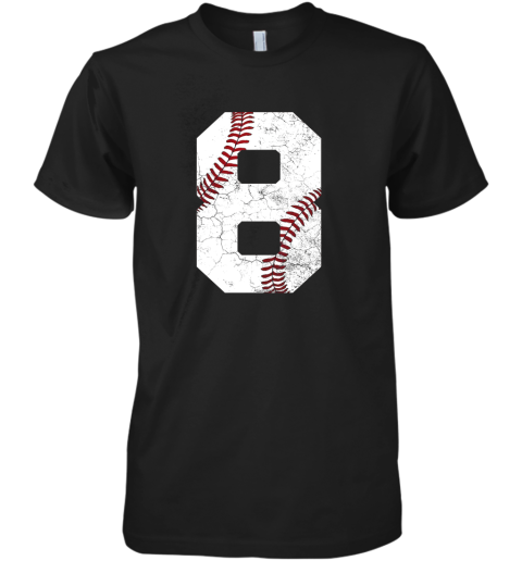 Kids 8th Birthday T Shirt Baseball Boys Kids Eight 8 Eighth Gift Premium Men's T-Shirt