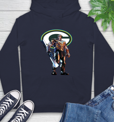 NFL Thanos Gauntlet Avengers Endgame Football Green Bay Packers Hoodie 4