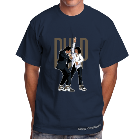 Air Jordan 1 Mocha Matching Sneaker Tshirt Pulp Fiction Dance Brown and White Jordan Tshirt