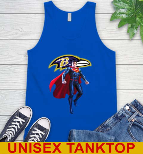 NFL Superman DC Sports Football Baltimore Ravens Tank Top 5