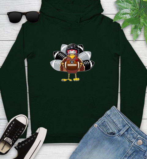 Oakland Raiders Turkey Thanksgiving Day Youth Hoodie 13