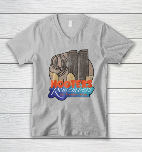 Hooters 9 11 Shirt 911 Hooters Remembers Let Freedom Wing V-Neck T-Shirt 2
