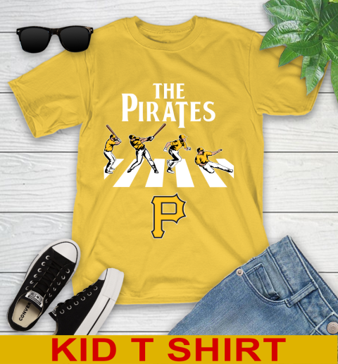 MLB Baseball Pittsburgh Pirates The Beatles Rock Band Shirt Youth T-Shirt 9