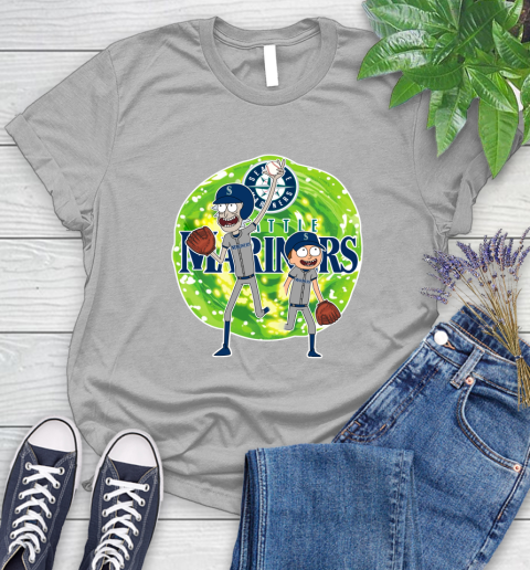 MLB Seattle Mariners Rick And Morty Baseball Sports Women's T-Shirt 5