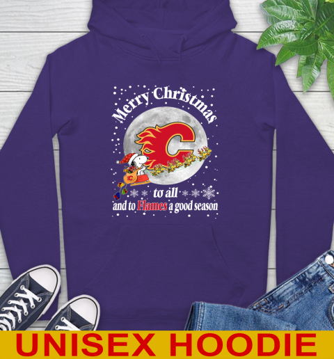 Calgary Flames Merry Christmas To All And To Flames A Good Season NHL Hockey Sports Hoodie 5