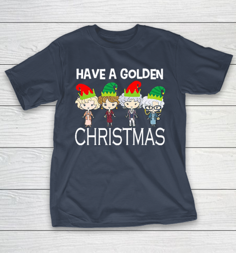 Golden Girls Lovers Gift T shirt Have A Golden Christmas Vintage T-Shirt 3