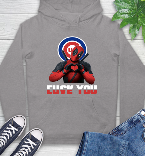 MLB Chicago Cubs Deadpool Love You Fuck You Baseball Sports Hoodie 6