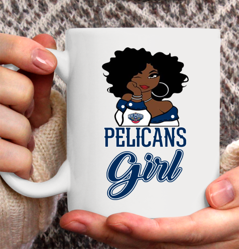 New Orleans Pelicans Girl NBA Ceramic Mug 11oz 2