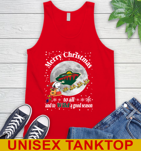 Minnesota Wild Merry Christmas To All And To Wild A Good Season NHL Hockey Sports Tank Top 5
