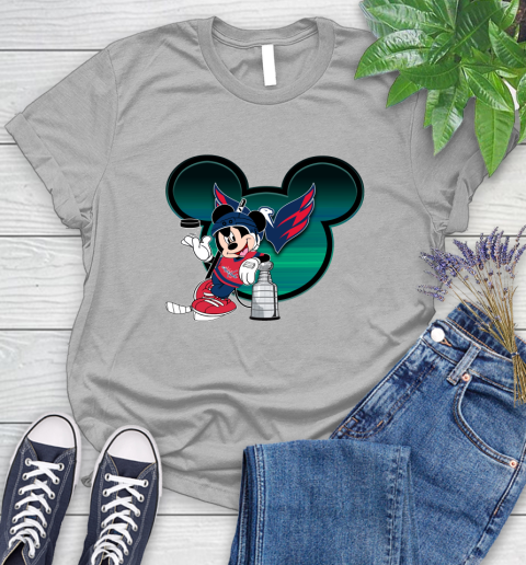 NHL Washington Capitals Stanley Cup Mickey Mouse Disney Hockey T Shirt Women's T-Shirt 5