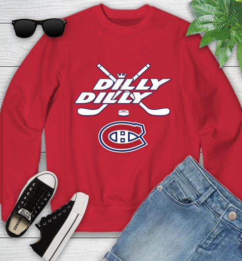 NHL Montreal Canadiens Dilly Dilly Hockey Sports Youth Sweatshirt 9