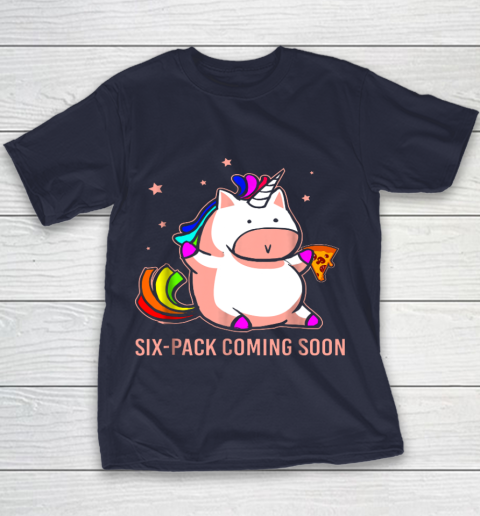 Unicorn Six Pack Funny Cute Shirt Coming Soon Fat Unicorn Youth T-Shirt 2