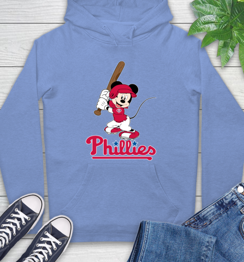 MLB Baseball Philadelphia Phillies Cheerful Mickey Mouse Shirt Hoodie 12