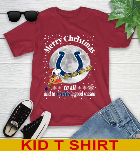 Indianapolis Colts Merry Christmas To All And To Colts A Good Season NFL Football Sports Youth T-Shirt 12
