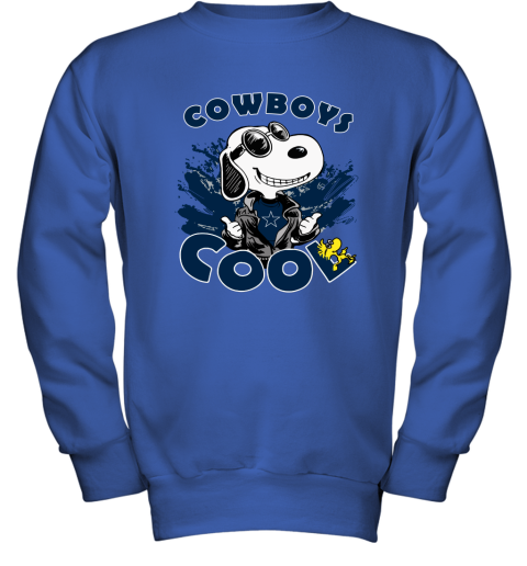 yuvq dallas cowboys snoopy joe cool were awesome shirt youth sweatshirt 47 front royal