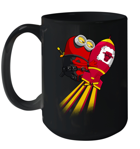 NBA Basketball Chicago Bulls Deadpool Minion Marvel Shirt Ceramic Mug 15oz