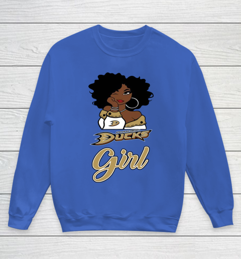Anaheim Ducks Girl NHL Youth Sweatshirt 8