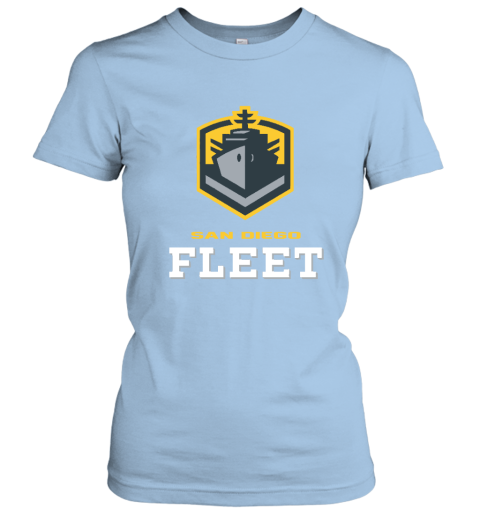 San Diego Fleet logo n6u1 san diego fleetlogo ladies t shirt 20 front light blue