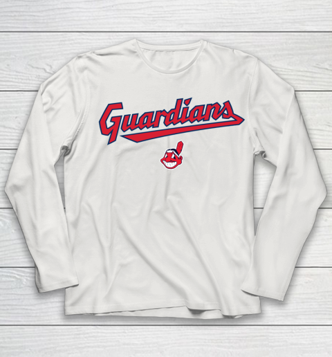 Cleveland Guardians t shirt  Cleveland Indians Youth Long Sleeve 11