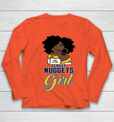 Denver Nuggets Girl NBA Youth Long Sleeve 4