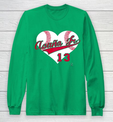 Ronald Acuna Jr Baseball Heart Gameday Long Sleeve T-Shirt 4