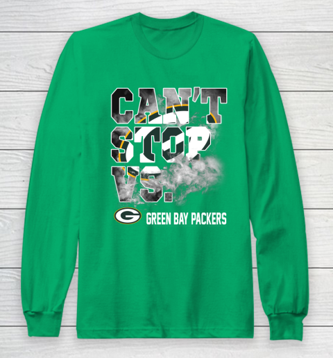 NFL Green Bay Packers Can't Stop Vs Long Sleeve T-Shirt 4