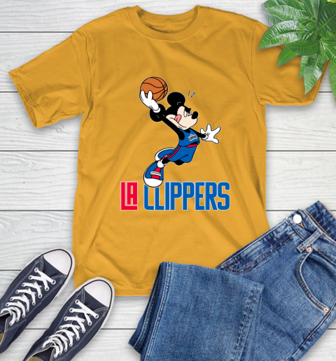 NBA Basketball LA Clippers Cheerful Mickey Mouse Shirt T-Shirt 3