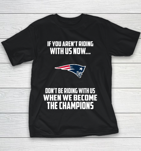 NFL New England Patriots Football We Become The Champions Youth T-Shirt