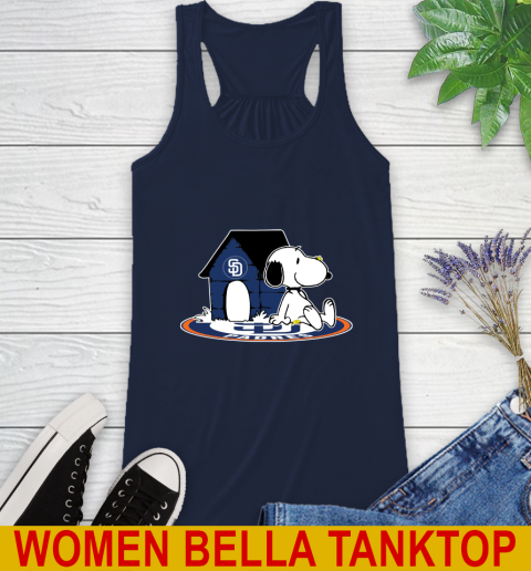 MLB Baseball San Diego Padres Snoopy The Peanuts Movie Shirt Racerback Tank 11