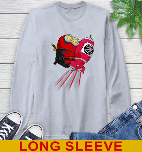 NBA Basketball Toronto Raptors Deadpool Minion Marvel Shirt Long Sleeve T-Shirt 6