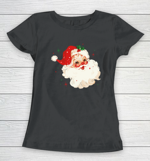Vintage Retro Santa Christmas Women's T-Shirt