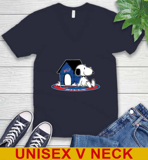 NFL Football Buffalo Bills Snoopy The Peanuts Movie Shirt V-Neck T-Shirt 3