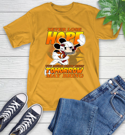 Atlanta Falcons NFL Football Mickey Disney Never Lose Hope (2) T-Shirt 2