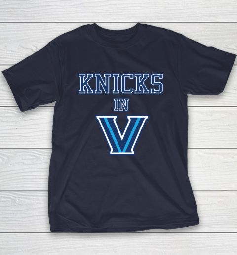 New York Knicks In V Villanova Wildcats Youth T-Shirt 2
