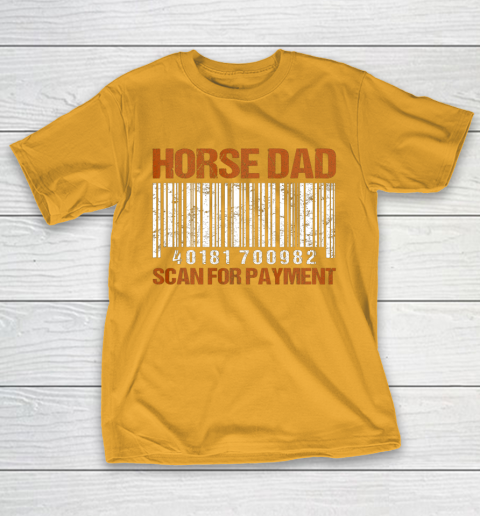 Horse Dad Scan For Payment T-Shirt 2